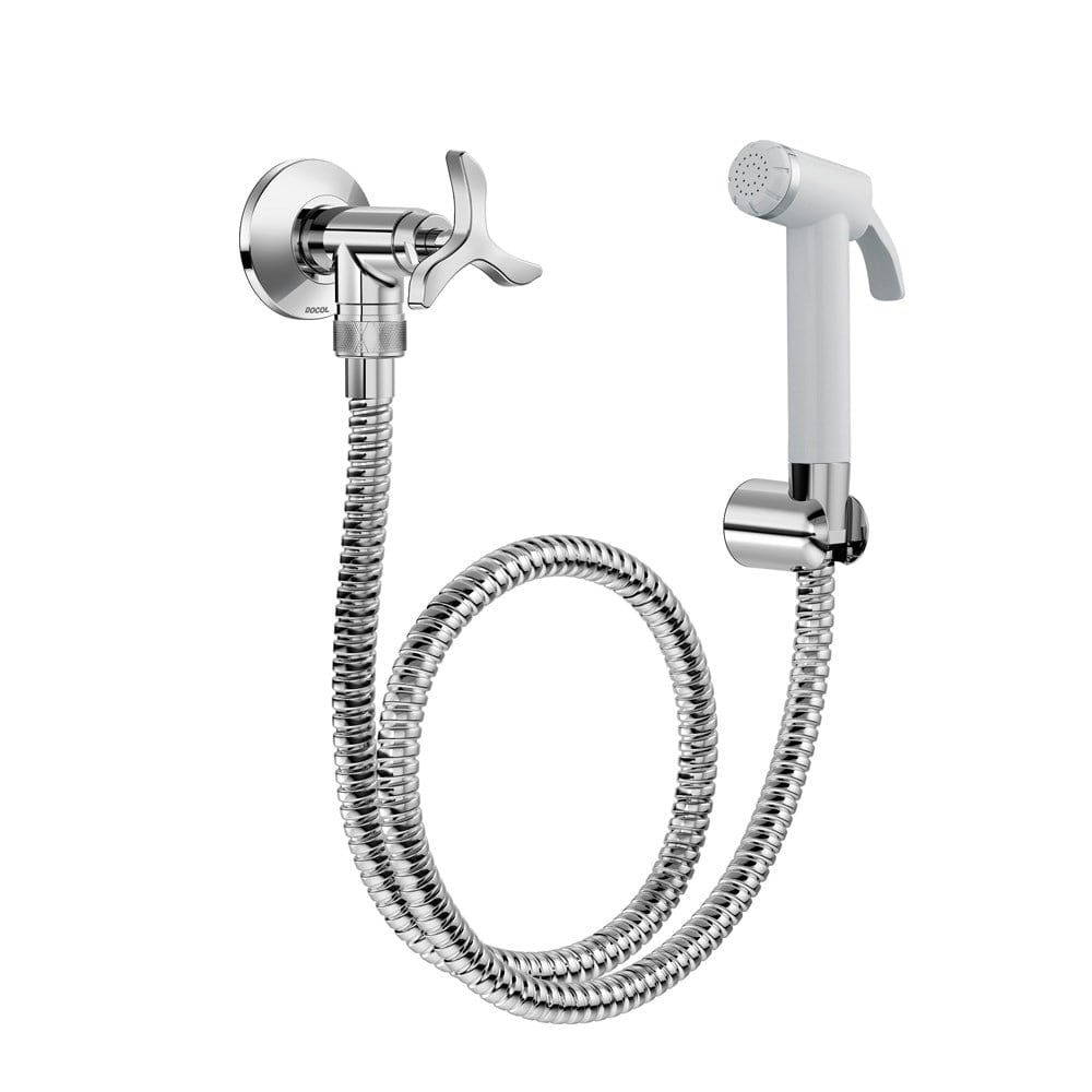 Ducha Higiênica Docol Cromado com Registro/Gatilho Nova Pertutti 900806