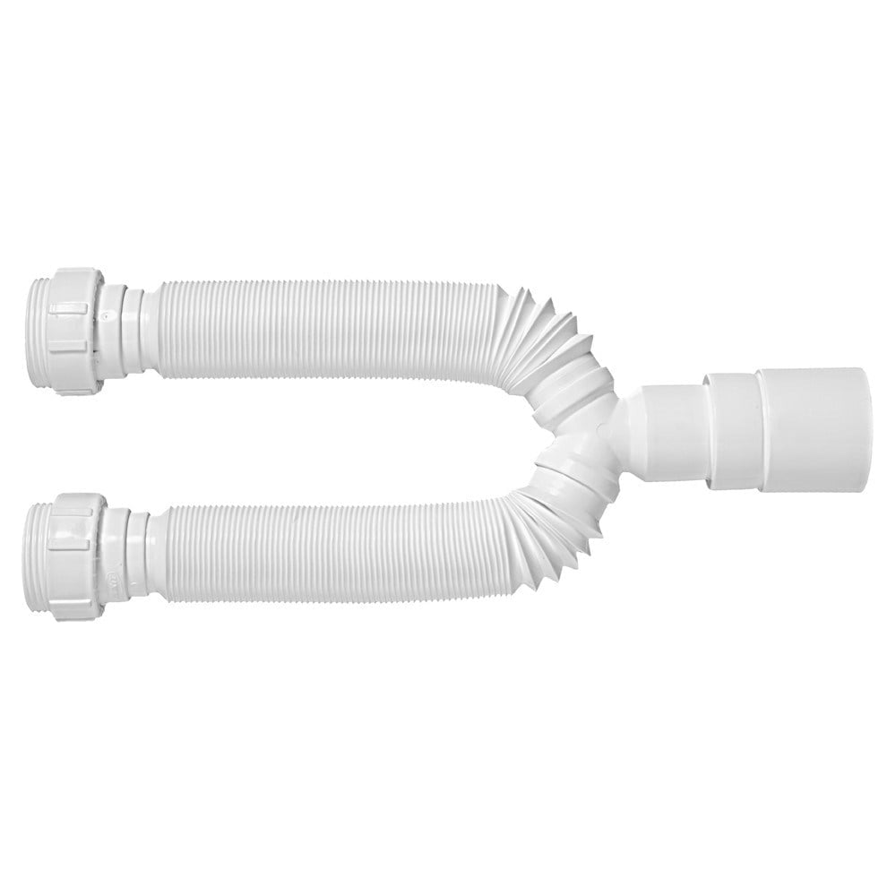 Sifão PVC Duplo Blukit Flexível Arruela PVC 030205-425