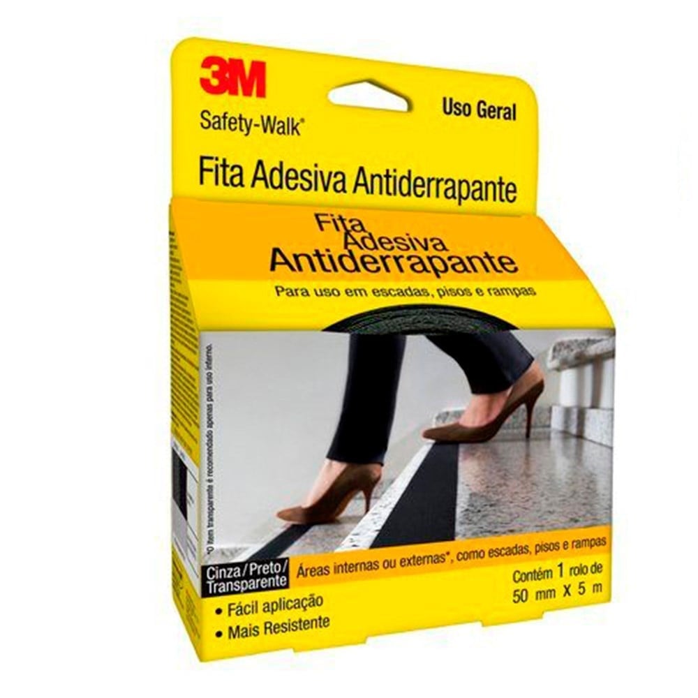 Fita Antiderrapante 3M Preta 50x5m H0001912452