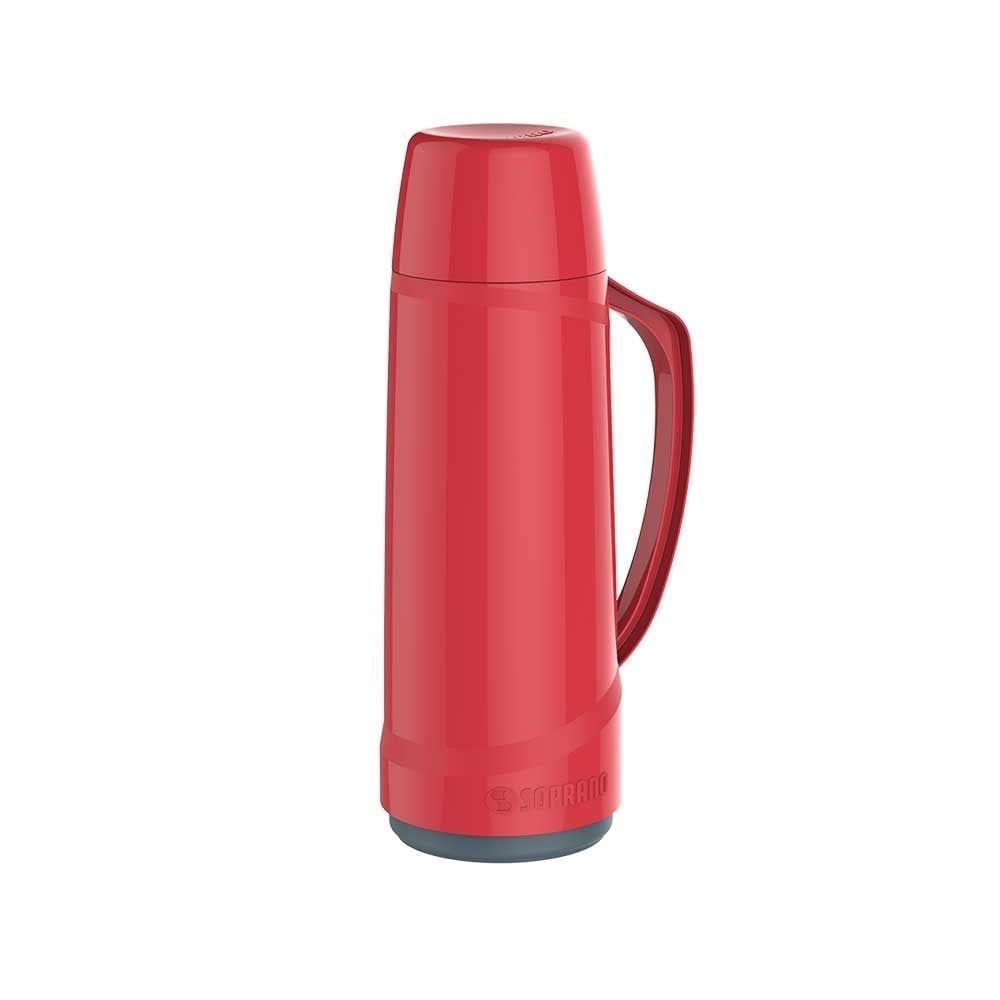 Garrafa Térmica Soprano Cristal 1L Vermelha 09003.0160.10