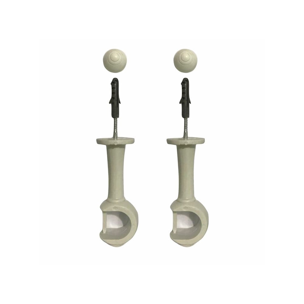 Suporte Cortina "Varão" Simples Cadiz Branco Par