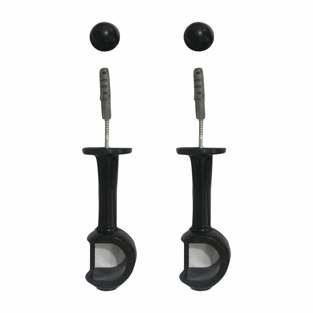 Suporte Cortina "Varão" Cadiz Simples Preto Par 29009